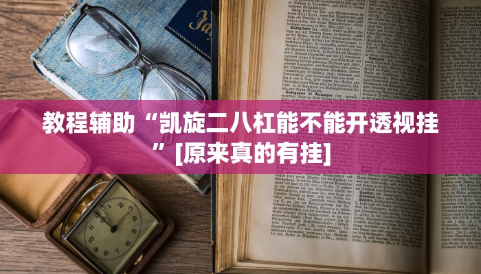 教程辅助“凯旋二八杠能不能开透视挂”[原来真的有挂]