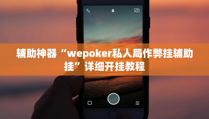 辅助神器“wepoker私人局作弊挂辅助挂”详细开挂教程