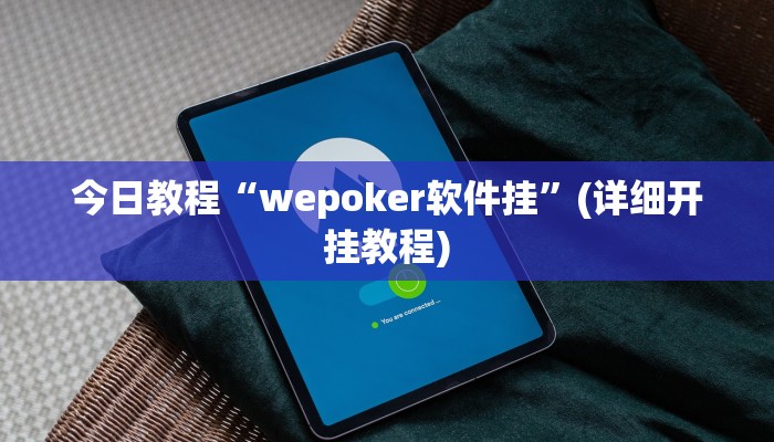 今日教程“wepoker软件挂”(详细开挂教程)