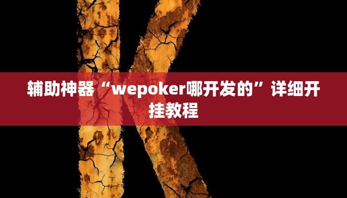 辅助神器“wepoker哪开发的”详细开挂教程