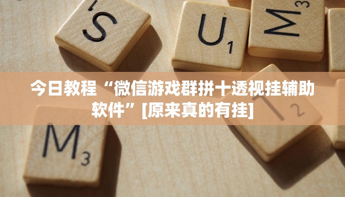今日教程“微信游戏群拼十透视挂辅助软件”[原来真的有挂]