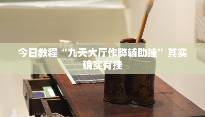 今日教程“九天大厅作弊辅助挂”其实确实有挂