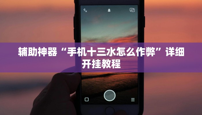 辅助神器“手机十三水怎么作弊”详细开挂教程
