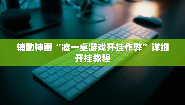 辅助神器“凑一桌游戏开挂作弊”详细开挂教程