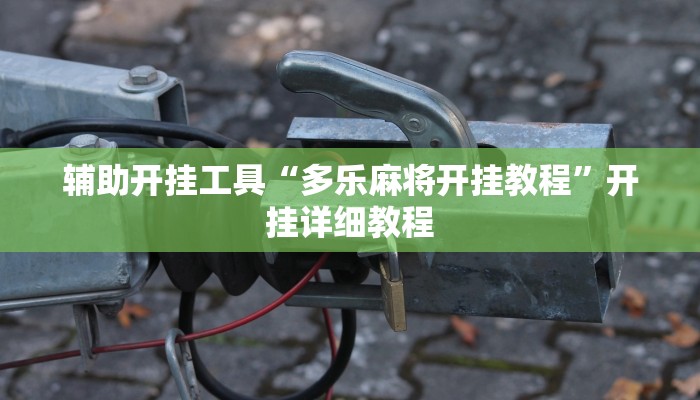 辅助开挂工具“多乐麻将开挂教程”开挂详细教程