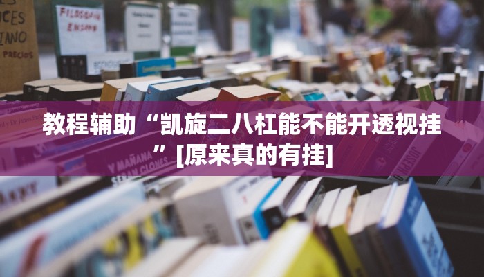 教程辅助“凯旋二八杠能不能开透视挂”[原来真的有挂]