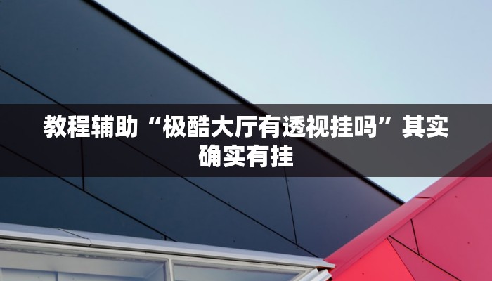 教程辅助“极酷大厅有透视挂吗”其实确实有挂