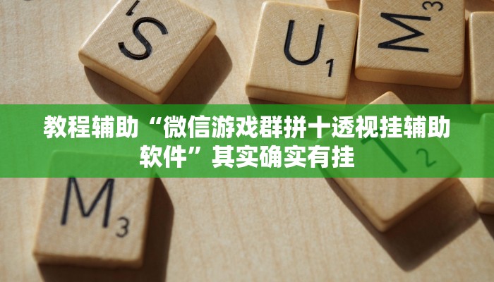 教程辅助“微信游戏群拼十透视挂辅助软件”其实确实有挂