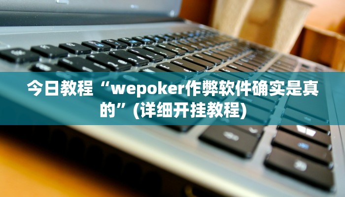 今日教程“wepoker作弊软件确实是真的”(详细开挂教程)
