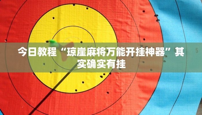 今日教程“琼崖麻将万能开挂神器”其实确实有挂