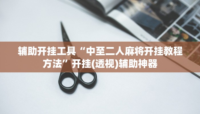 辅助开挂工具“中至二人麻将开挂教程方法”开挂(透视)辅助神器