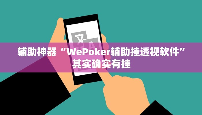 辅助神器“WePoker辅助挂透视软件”其实确实有挂