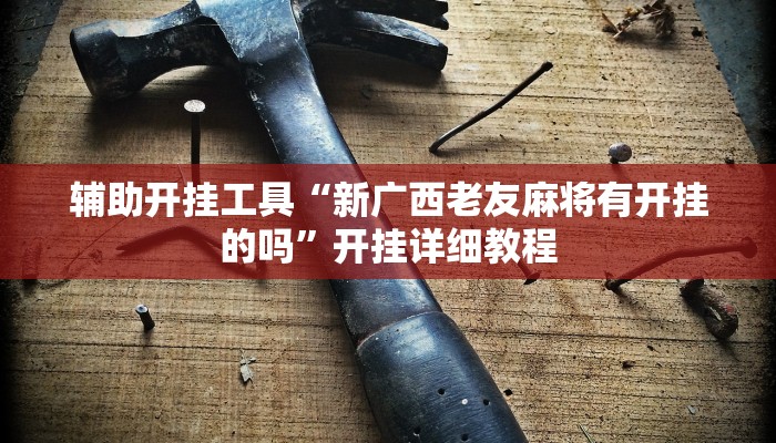 辅助开挂工具“新广西老友麻将有开挂的吗”开挂详细教程