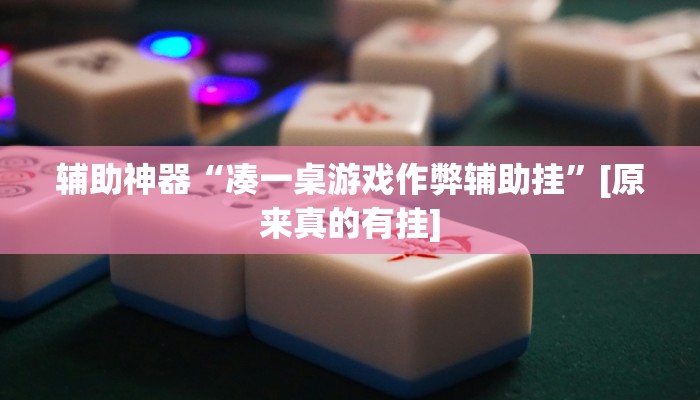 辅助神器“凑一桌游戏作弊辅助挂”[原来真的有挂]