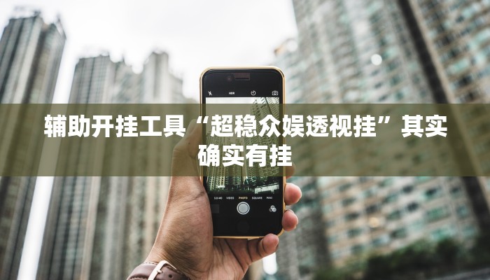 辅助开挂工具“超稳众娱透视挂”其实确实有挂