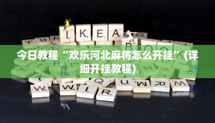 今日教程“欢乐河北麻将怎么开挂”(详细开挂教程)