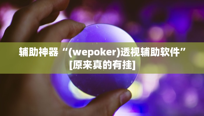辅助神器“(wepoker)透视辅助软件”[原来真的有挂]