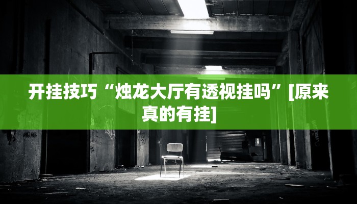 开挂技巧“烛龙大厅有透视挂吗”[原来真的有挂]
