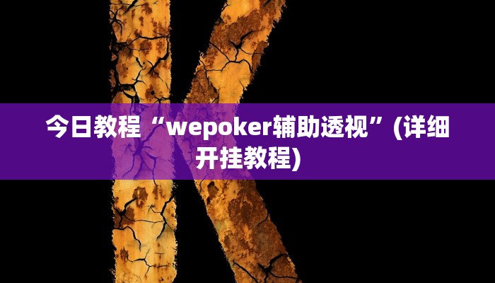 今日教程“wepoker辅助透视”(详细开挂教程) 今日教程“wepoker辅助透视”(详细开挂教程)