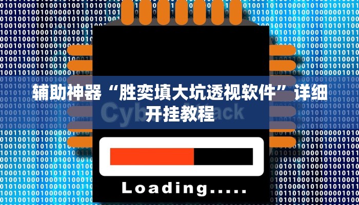辅助神器“胜奕填大坑透视软件”详细开挂教程