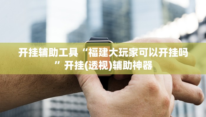 开挂辅助工具“福建大玩家可以开挂吗”开挂(透视)辅助神器