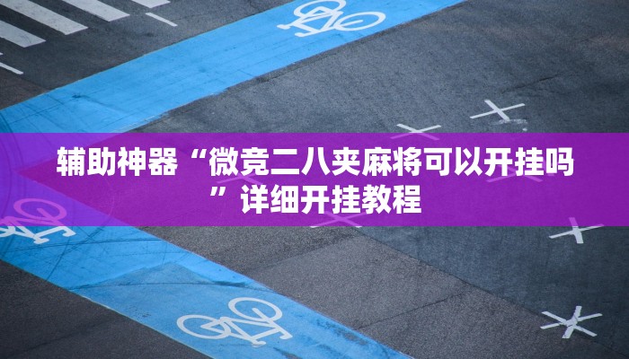 辅助神器“微竞二八夹麻将可以开挂吗”详细开挂教程