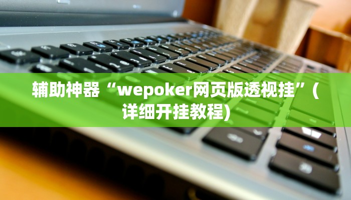 辅助神器“wepoker网页版透视挂”(详细开挂教程)