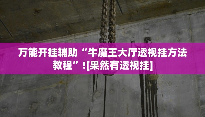 万能开挂辅助“牛魔王大厅透视挂方法教程”![果然有透视挂]