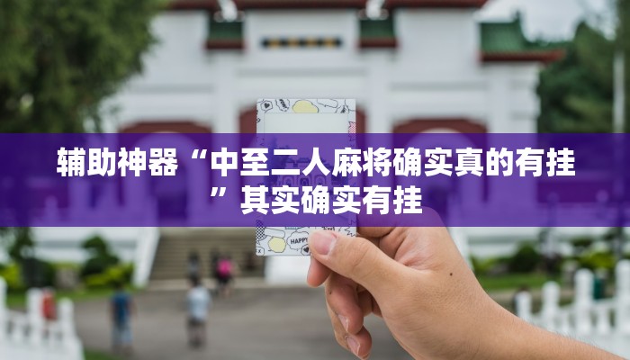 辅助神器“中至二人麻将确实真的有挂”其实确实有挂