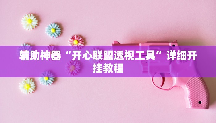 辅助神器“开心联盟透视工具”详细开挂教程