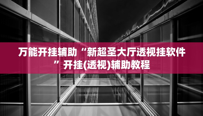 万能开挂辅助“新超圣大厅透视挂软件”开挂(透视)辅助教程