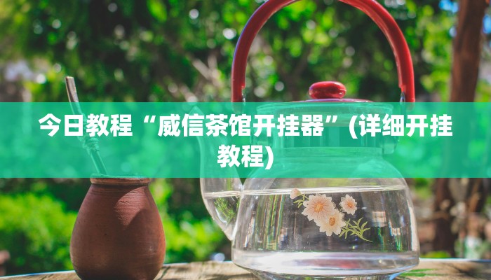 今日教程“威信茶馆开挂器”(详细开挂教程)