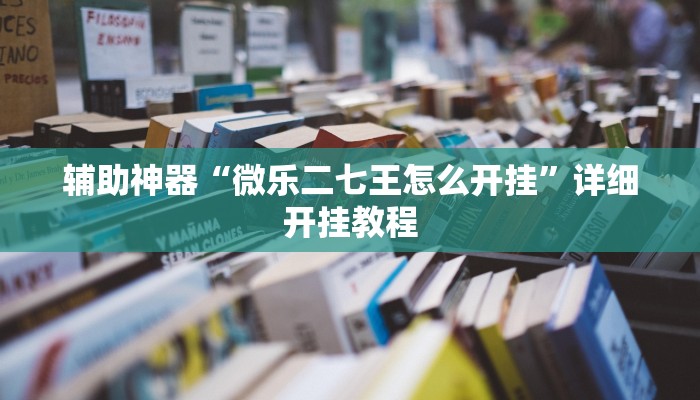 辅助神器“微乐二七王怎么开挂”详细开挂教程