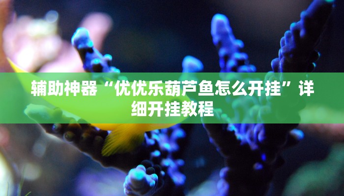 辅助神器“优优乐葫芦鱼怎么开挂”详细开挂教程