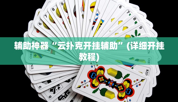 辅助神器“云扑克开挂辅助”(详细开挂教程)