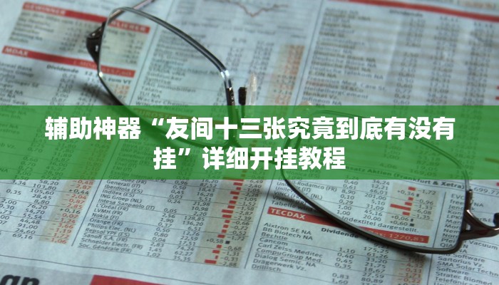 辅助神器“友间十三张究竟到底有没有挂”详细开挂教程