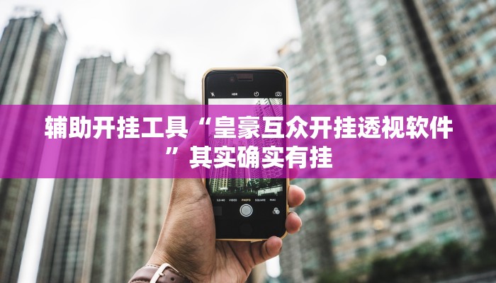 辅助开挂工具“皇豪互众开挂透视软件”其实确实有挂