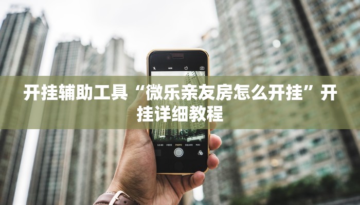 开挂辅助工具“微乐亲友房怎么开挂”开挂详细教程