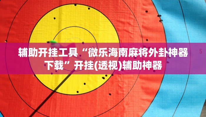 辅助开挂工具“微乐海南麻将外卦神器下载”开挂(透视)辅助神器