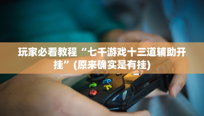玩家必看教程“七千游戏十三道辅助开挂”(原来确实是有挂)