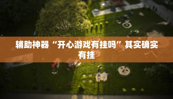 辅助神器“开心游戏有挂吗”其实确实有挂