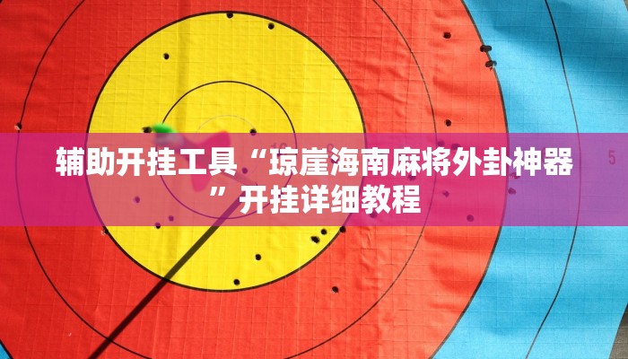 辅助开挂工具“琼崖海南麻将外卦神器”开挂详细教程