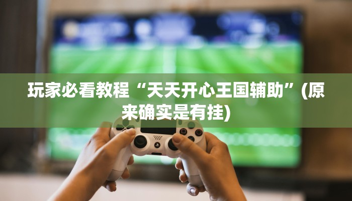 玩家必看教程“天天开心王国辅助”(原来确实是有挂)