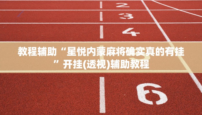 教程辅助“星悦内蒙麻将确实真的有挂”开挂(透视)辅助教程