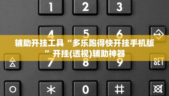 辅助开挂工具“多乐跑得快开挂手机版”开挂(透视)辅助神器