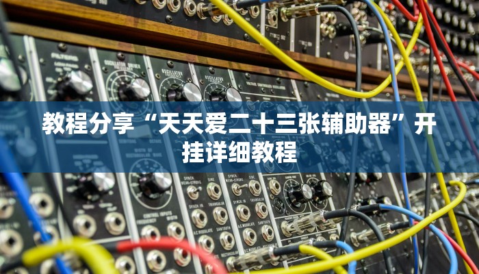 教程分享“天天爱二十三张辅助器”开挂详细教程