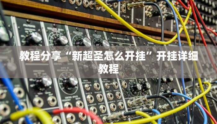 教程分享“新超圣怎么开挂”开挂详细教程