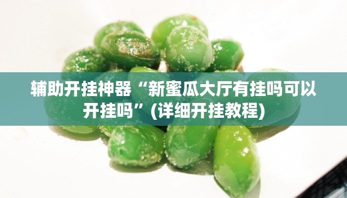 辅助开挂神器“新蜜瓜大厅有挂吗可以开挂吗”(详细开挂教程)