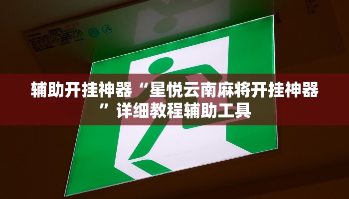 辅助开挂神器“星悦云南麻将开挂神器”详细教程辅助工具