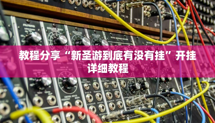 教程分享“新圣游到底有没有挂”开挂详细教程